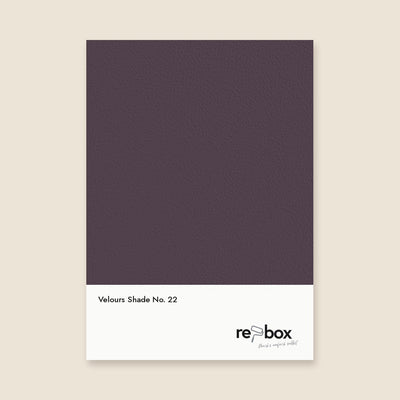 Farbmusterkarte Velours Shade No. 22 von re-box