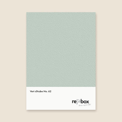 Farbmusterkarte Vert d’Aube No. 62 von re-box