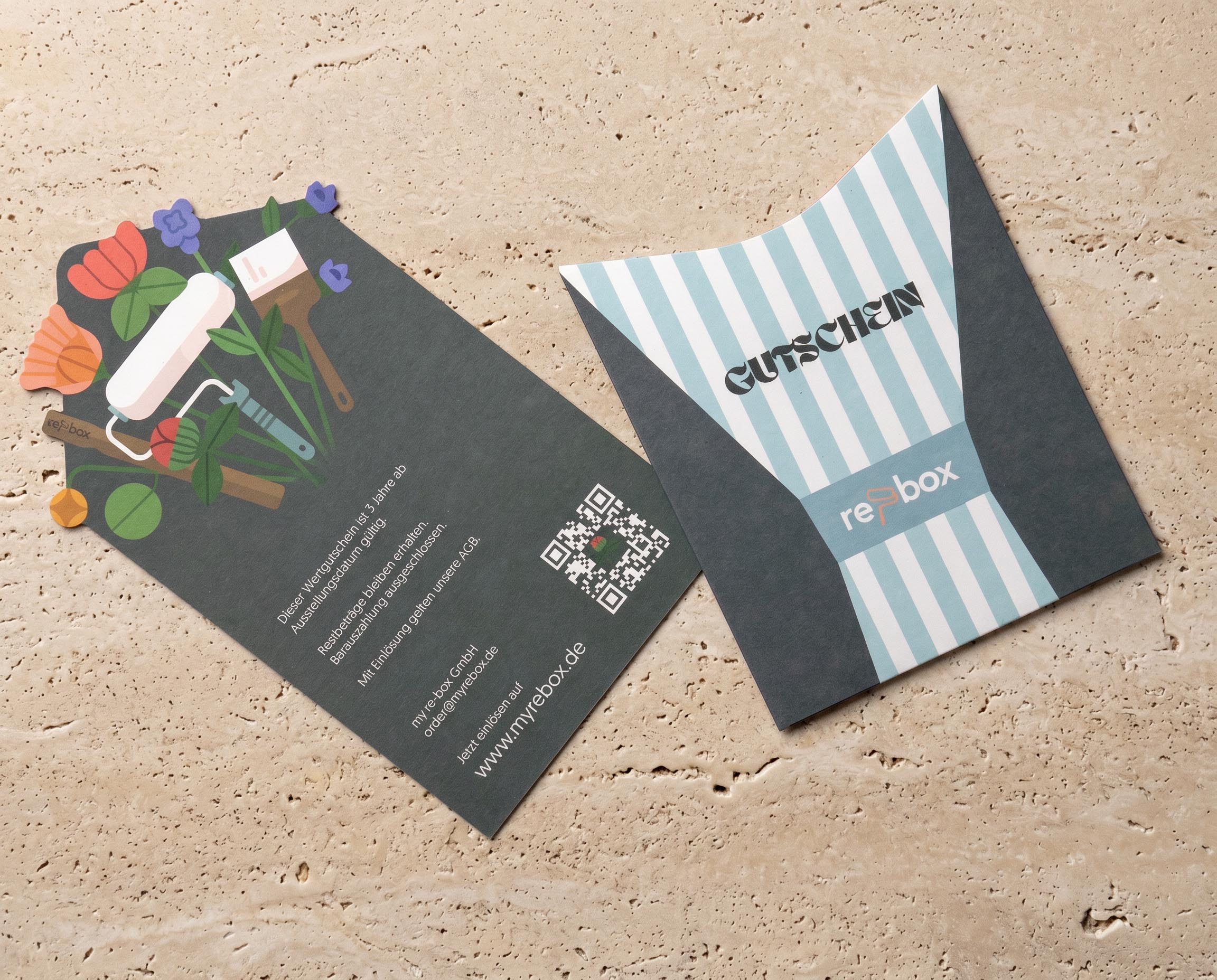 re-box Geschenkgutschein – Geschenkidee für Heimwerker und Wohnraum-Makeover