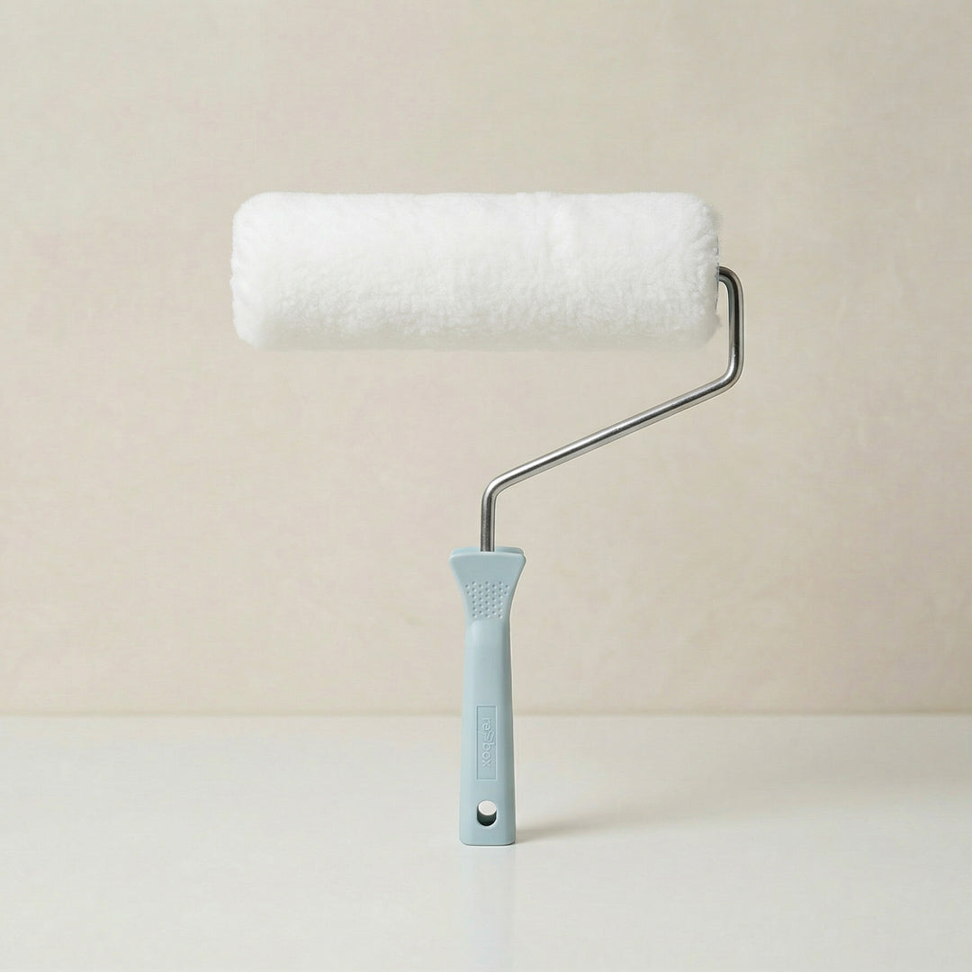 re-box Maler-Bügel groß (25 cm) mit aufgesteckter Farbwalze für große Flächen