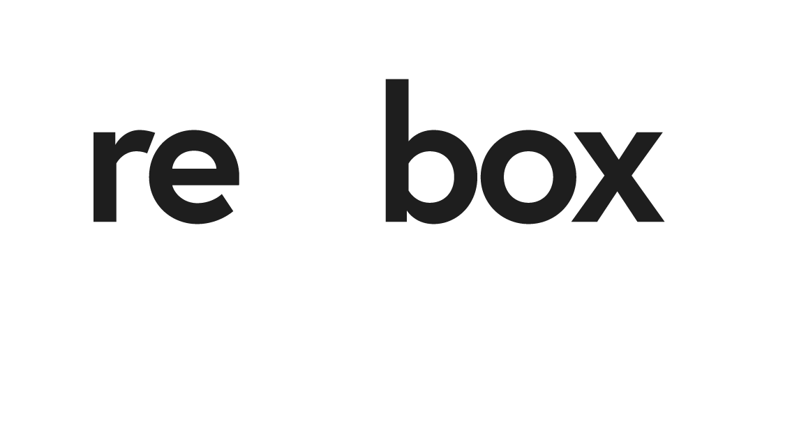 re-box Logo in Weiß